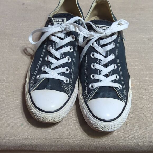 Converse CT All Star Ox Black Canvas Womens low top Trainers Mens 8 women 10 - Picture 3 of 7